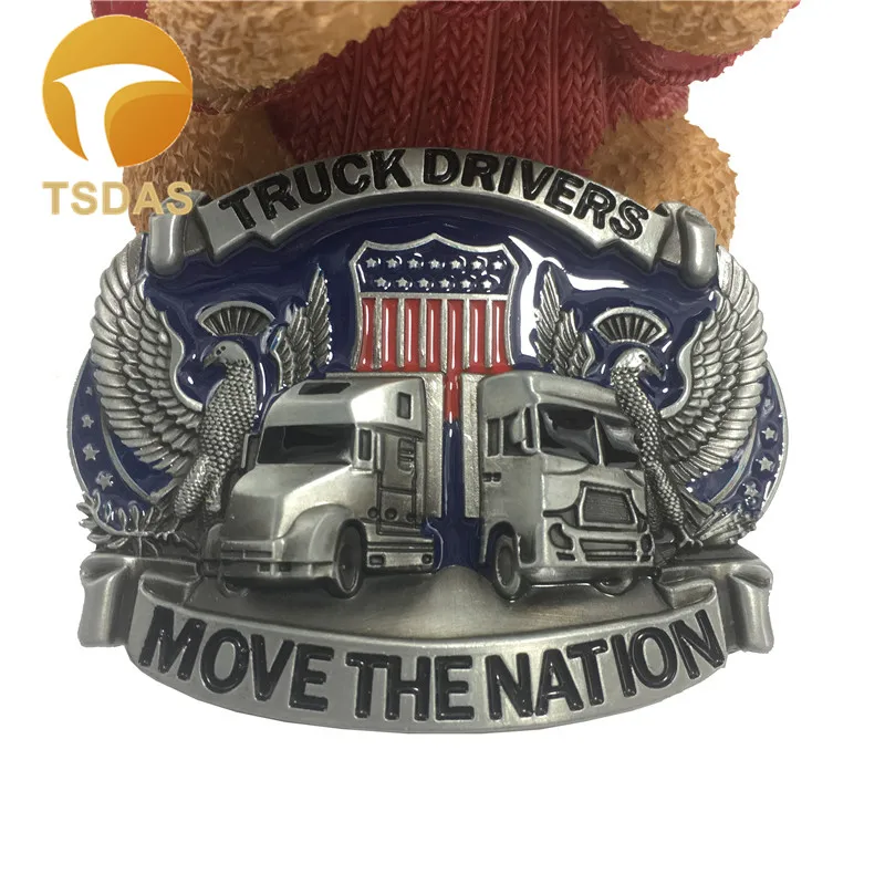 Vintage Truck Driver Men's Belt Buckle 89*70mm Silver USA Metal Belt Buckle Fashion Jeans accessories Free Shipping
Vintage Truck Driver Men's Belt Buckle 89*70mm Silver USA Metal Belt Buckle Fashion Jeans accessories Free Shipping