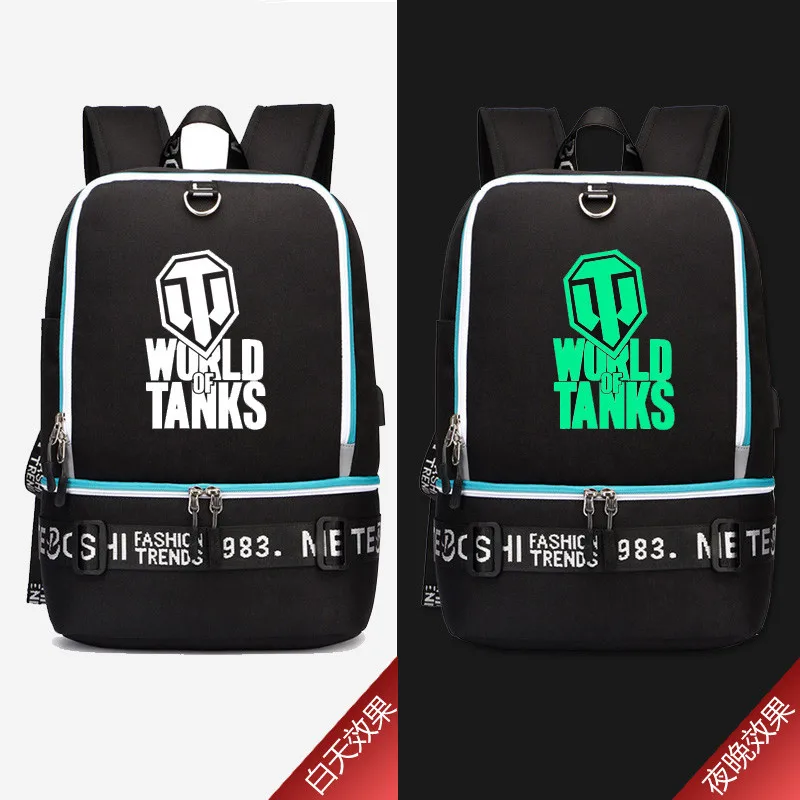 Game WORLD OF TANKS Luminous Printing Military Backpack Canvas Travel Backpack USB Charging Laptop Backpack School Bags Rugzak
Game WORLD OF TANKS Luminous Printing Military Backpack Canvas Travel Backpack USB Charging Laptop Backpack School Bags Rugzak