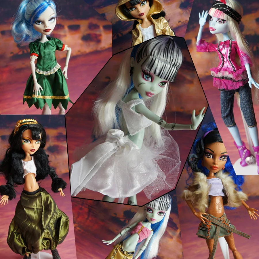 10Pcs/lot = 6 Dresses + 4Pair Shoes BIG SALE Dress and Shoes For Monster Doll Clothes Sets Monster Dolls Girl Toys High Quality
10Pcs/lot = 6 Dresses + 4Pair Shoes BIG SALE Dress and Shoes For Monster Doll Clothes Sets Monster Dolls Girl Toys High Quality