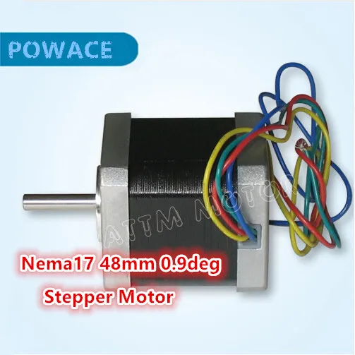 Nema17 48mm Stepper Motor 0.9 deg 1.8A 78Oz-in CNC Stepper Motor stepping motor for 3D Print CNC Routers
Nema17 48mm Stepper Motor 0.9 deg 1.8A 78Oz-in CNC Stepper Motor stepping motor for 3D Print CNC Routers
