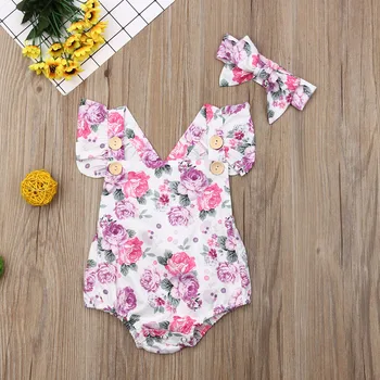 Pudcoco Newborn Baby Girl Clothes Fly Sleeve Flower Print Button Romper Jumpsuit Headband 2Pcs Outfits Cotton Clothes
Pudcoco Newborn Baby Girl Clothes Fly Sleeve Flower Print Button Romper Jumpsuit Headband 2Pcs Outfits Cotton Clothes