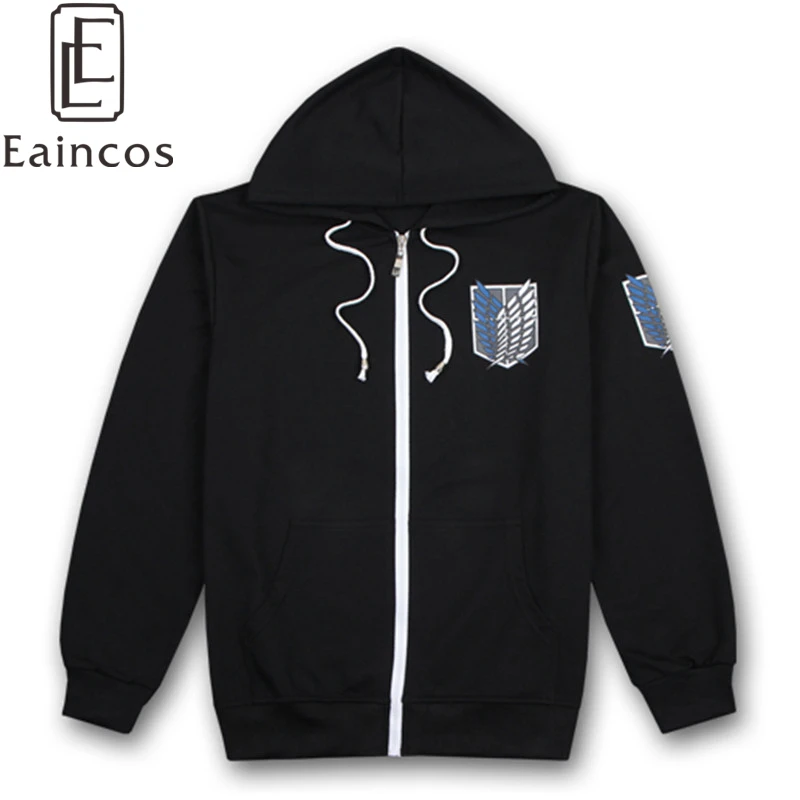 Anime Attack On Titan Shingeki no Kyojin Scouting Legion Print Cosplay Party Costume Jackets Black Thin Hooded Coat
Anime Attack On Titan Shingeki no Kyojin Scouting Legion Print Cosplay Party Costume Jackets Black Thin Hooded Coat