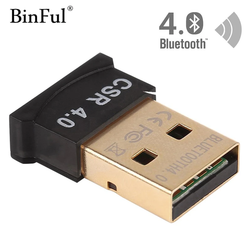 

Wireless USB Bluetooth Adapter CSR 4.0 Dual Mode Mini Bluetooth Dongle Transmitter for PC Windows 10 8 Win 7 Vista XP Linux