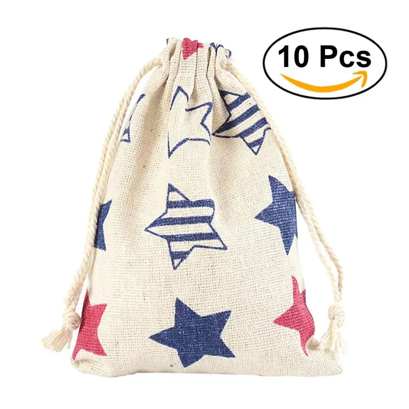 printed gift bags kids birthday party favor candy drawstring