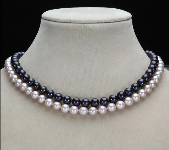 2 rows 9-10MM NATURAL SOUTH SEA GENUINE BLACK + PURPLE PEARL NECKLACE 14K Gol a(5.18)
2 rows 9-10MM NATURAL SOUTH SEA GENUINE BLACK + PURPLE PEARL NECKLACE 14K Gol a(5.18)