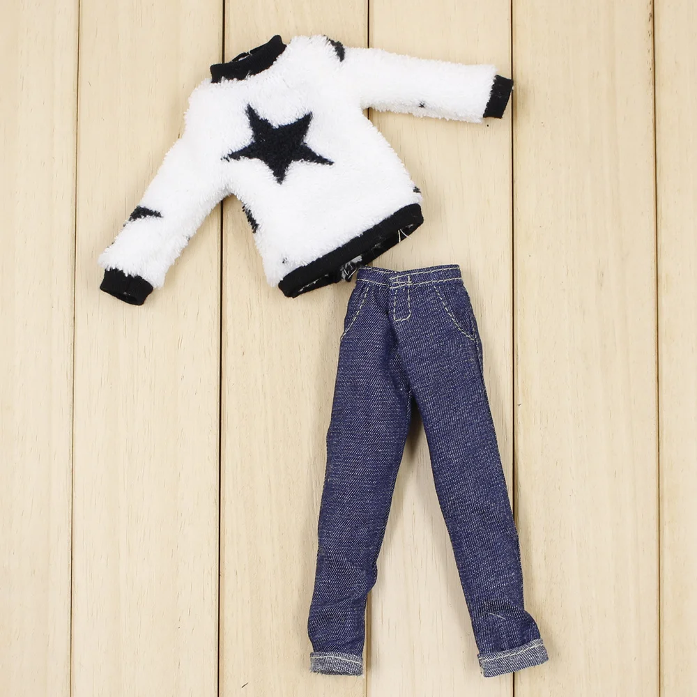 Outfits for Blyth doll A set Denim pants with Star sweater suit for 1/6 azone BJD pullip licca
Outfits for Blyth doll A set Denim pants with Star sweater suit for 1/6 azone BJD pullip licca
