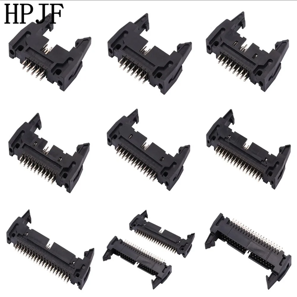 10pcs 2.54mm Pitch Straight Hook Horn Socket Connector DC2 10/14/16/20/26/30/34/40Pin Buckle for Flat Ribbon Cable IDC Socket
10pcs 2.54mm Pitch Straight Hook Horn Socket Connector DC2 10/14/16/20/26/30/34/40Pin Buckle for Flat Ribbon Cable IDC Socket