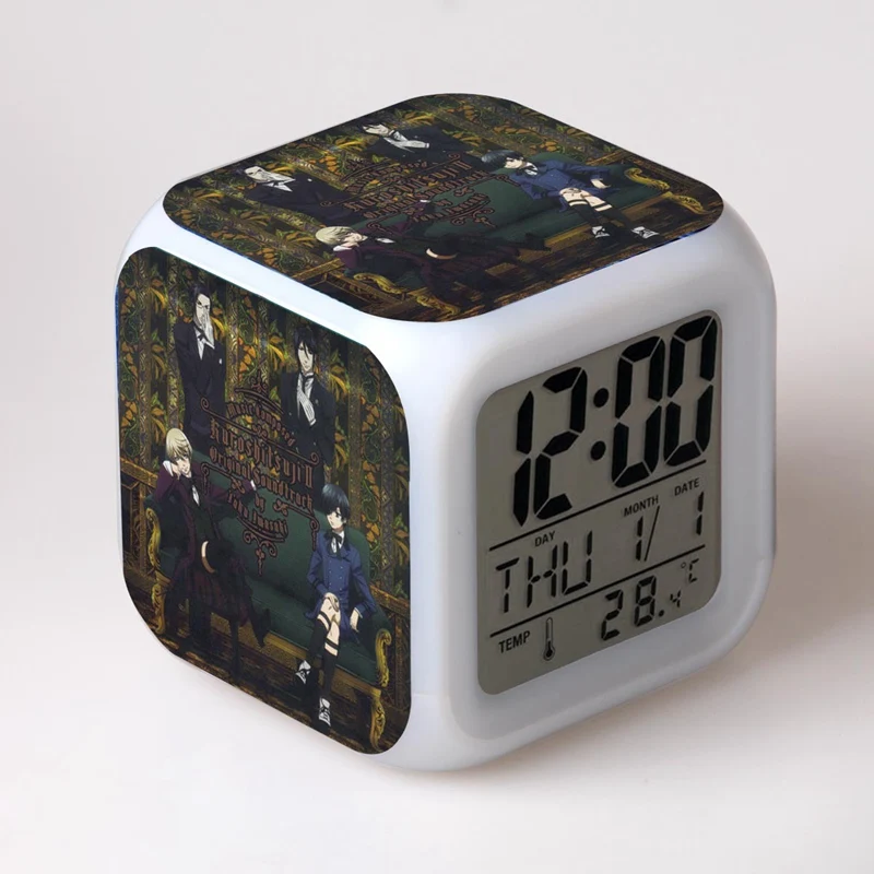 Free Black Butler reloj pertador LED 7 Color Flash Digital Alarm Clock Watch With USB Charger+Box Kids electronic desk clocks
Free Black Butler reloj pertador LED 7 Color Flash Digital Alarm Clock Watch With USB Charger+Box Kids electronic desk clocks