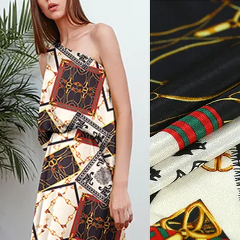 135CM Wide 16MM Chain and Geometry Print Silk Crepe de Chine Fabric for Summer Dress Jacket Pants DE1038
135CM Wide 16MM Chain and Geometry Print Silk Crepe de Chine Fabric for Summer Dress Jacket Pants DE1038