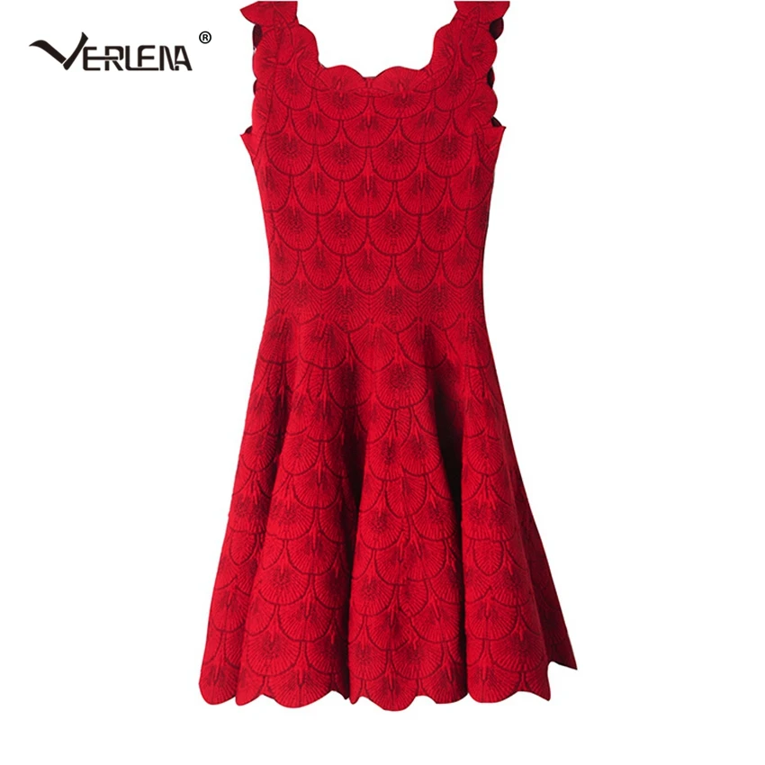 Verlena 2019 Vintage Red Thick Summer Dress Women Knitted Stretchable Rose Pattern Knitwear Well Shape Sleeveless Sweet Dresses
Verlena 2019 Vintage Red Thick Summer Dress Women Knitted Stretchable Rose Pattern Knitwear Well Shape Sleeveless Sweet Dresses