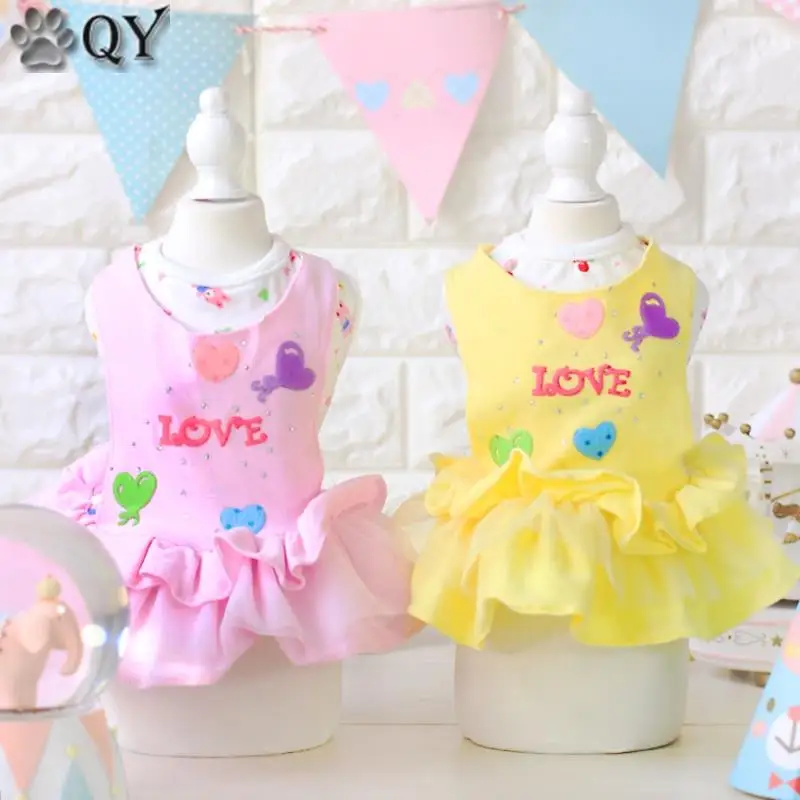 Cotton Love Heart Cute Dog Dress 2017 Yorkshire Chihuahua Summer Pet Products Clothes For Dog Pet Dog Clothing Puppy Pet Apparel
Cotton Love Heart Cute Dog Dress 2017 Yorkshire Chihuahua Summer Pet Products Clothes For Dog Pet Dog Clothing Puppy Pet Apparel