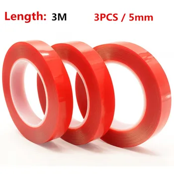 3PCS / LOT 5mm wide Super Strong Double-sided Transparent Clear Acrylic Foam Adhesive VHB Tape Multi-role Tape 3 Meters
3PCS / LOT 5mm wide Super Strong Double-sided Transparent Clear Acrylic Foam Adhesive VHB Tape Multi-role Tape 3 Meters