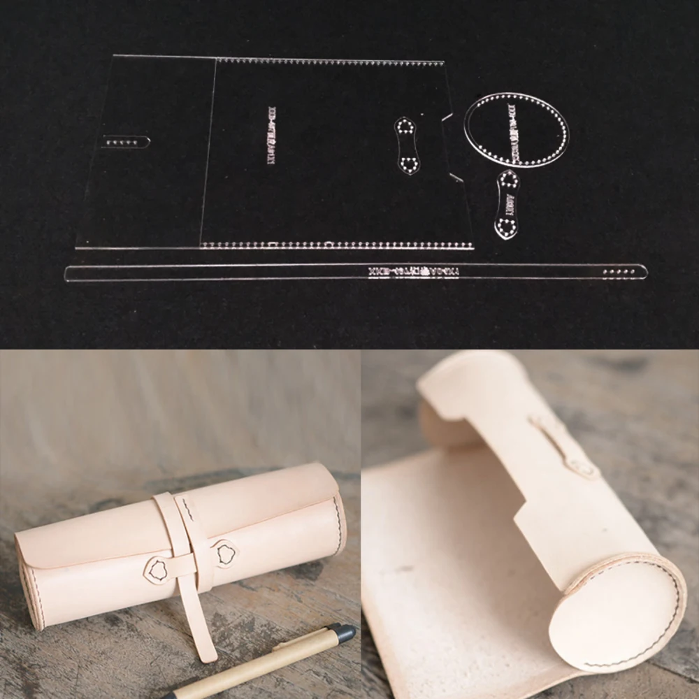 Handheld Pencil Bag Acryl Template Leather Pattern Diy Hobby Leathercraft Sewing Pattern Patterns 9.5x5.7x5.7cm
Handheld Pencil Bag Acryl Template Leather Pattern Diy Hobby Leathercraft Sewing Pattern Patterns 9.5x5.7x5.7cm