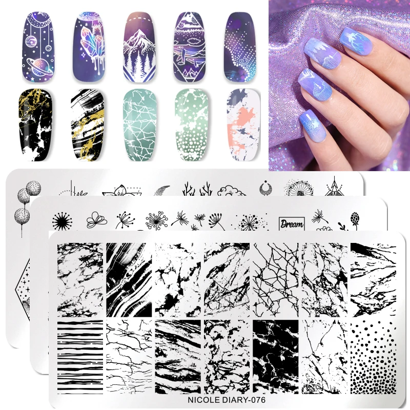 NICOLE DIARY 1 Pc Stamping Plates Stainless Steel Flower Moon Geometric Pattern Image Stamp Template
NICOLE DIARY 1 Pc Stamping Plates Stainless Steel Flower Moon Geometric Pattern Image Stamp Template