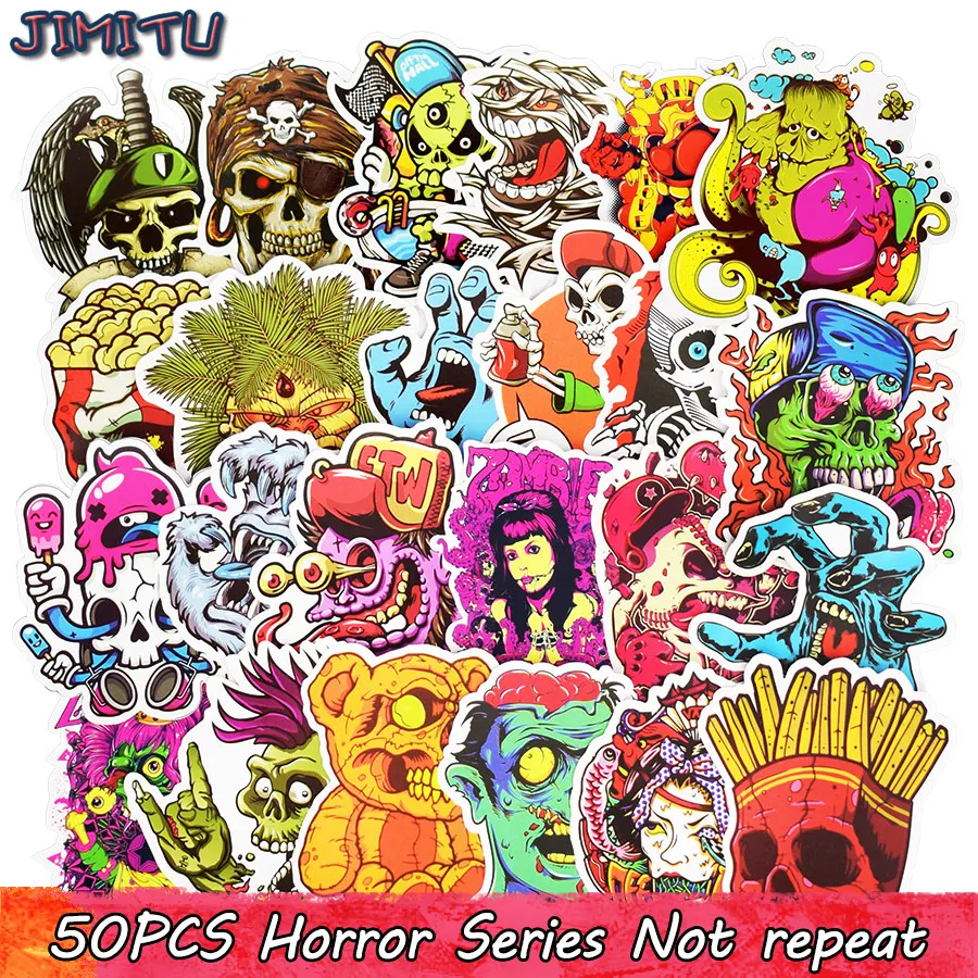 50pcs Mixed Horror Skeleton Sticker Graffiti Dark Cool Stickers for DIY Luggage Laptop Skateboard Fridge Bicycle Phone Stickers
50pcs Mixed Horror Skeleton Sticker Graffiti Dark Cool Stickers for DIY Luggage Laptop Skateboard Fridge Bicycle Phone Stickers