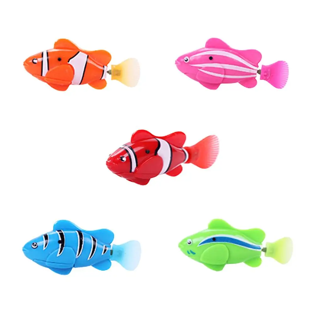 Light Transparent Electric Fishswimming In The Water Bathing Shower Toy Pet Toy Sink Bathtub Swimming Pool Fantastic Gift
Light Transparent Electric Fishswimming In The Water Bathing Shower Toy Pet Toy Sink Bathtub Swimming Pool Fantastic Gift