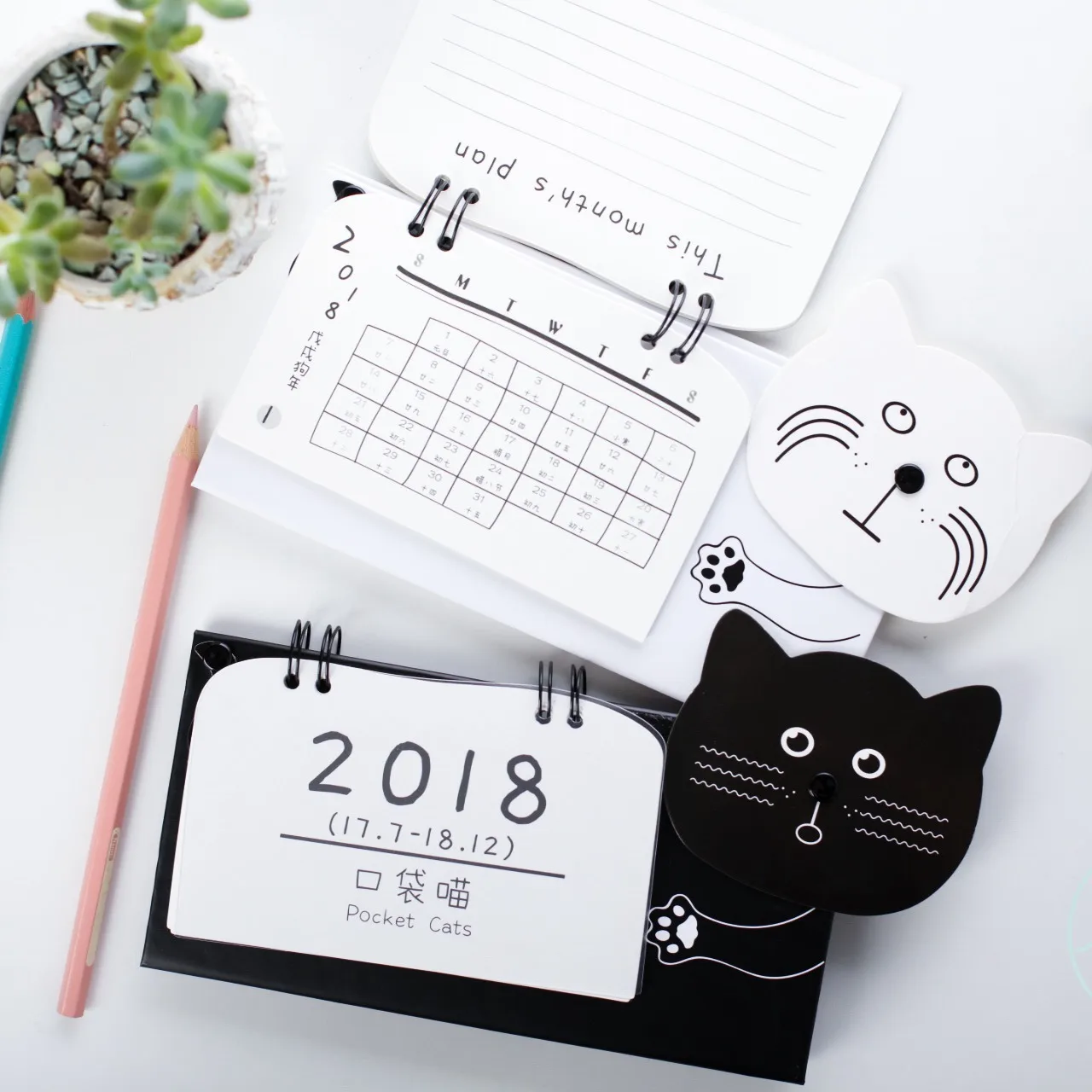 2018 1Pc Cute Pocket Cat Desktop Calendar Korean Kawaii Cartoon Calendar Date Plan Notebook Office Stationery School Supplies
2018 1Pc Cute Pocket Cat Desktop Calendar Korean Kawaii Cartoon Calendar Date Plan Notebook Office Stationery School Supplies