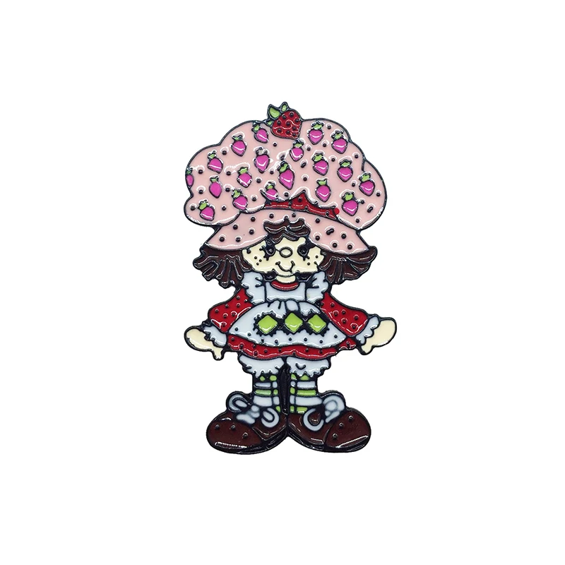Wearing Strawberry Big Hat Doll Metal Enamel Brooch Red Tutu Little Freckles Girl Badge Pin Cute Trendy Kids Jewelry Accessories
Wearing Strawberry Big Hat Doll Metal Enamel Brooch Red Tutu Little Freckles Girl Badge Pin Cute Trendy Kids Jewelry Accessories