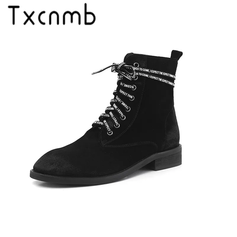 TXCNMB Genuine Leather Chelsea Boots Women Ankle Boots Handmade Thick Heels Comfortable Shoes Woman Autumn Winter
TXCNMB Genuine Leather Chelsea Boots Women Ankle Boots Handmade Thick Heels Comfortable Shoes Woman Autumn Winter