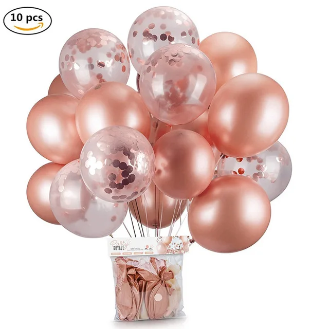 10pcs 12inch Colorful Confetti Balloons Rose Gold Inflatable Air Baloon Latex Ballon Birthday Party Decorations Kids Adult Balon
10pcs 12inch Colorful Confetti Balloons Rose Gold Inflatable Air Baloon Latex Ballon Birthday Party Decorations Kids Adult Balon