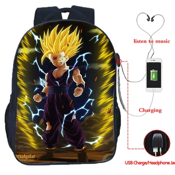High Quality Dragon Ball USB Charge Rucksack Super Saiyan Torankusu Goku Students School Backpack Men Teens Book Mochila
High Quality Dragon Ball USB Charge Rucksack Super Saiyan Torankusu Goku Students School Backpack Men Teens Book Mochila