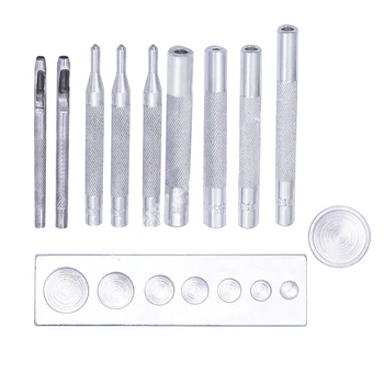 DONYAMY 11Pcs/Set Professional Die Hole Punch Button Snap Rivet Setter Base Kit DIY Leather Craft Tool
DONYAMY 11Pcs/Set Professional Die Hole Punch Button Snap Rivet Setter Base Kit DIY Leather Craft Tool