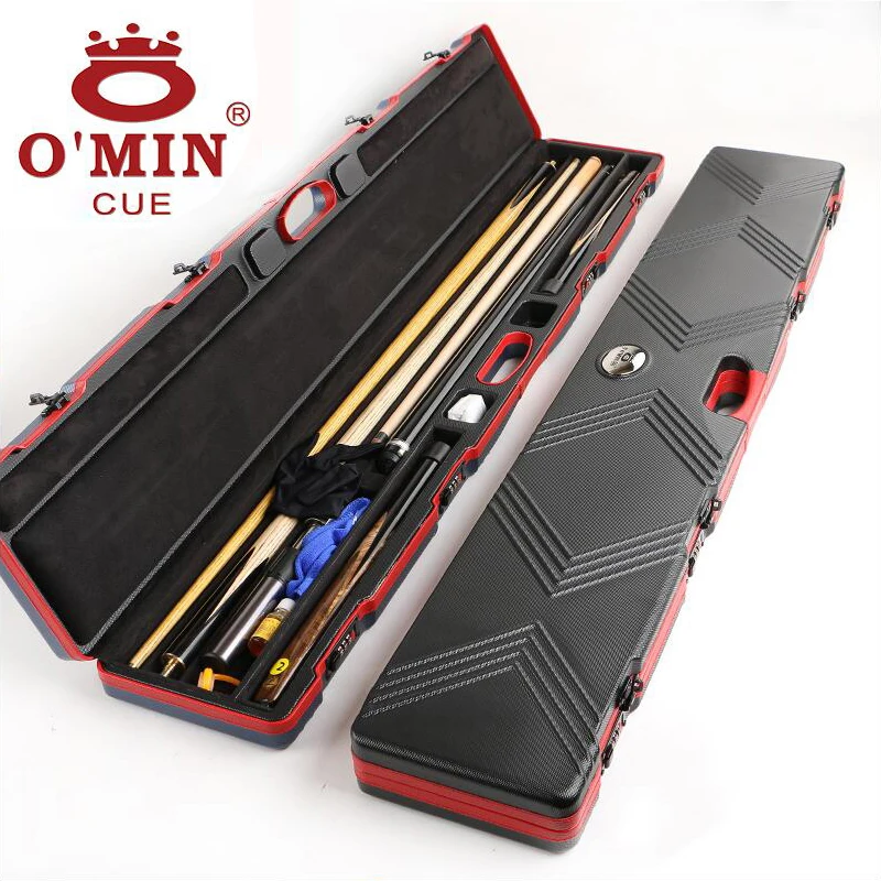 O'min 3/4 Pieces Snooker Cue Box 116cm Length ABS Material Portable snooker Box High Capacity Billiard Case Professional Cue Box
O'min 3/4 Pieces Snooker Cue Box 116cm Length ABS Material Portable snooker Box High Capacity Billiard Case Professional Cue Box