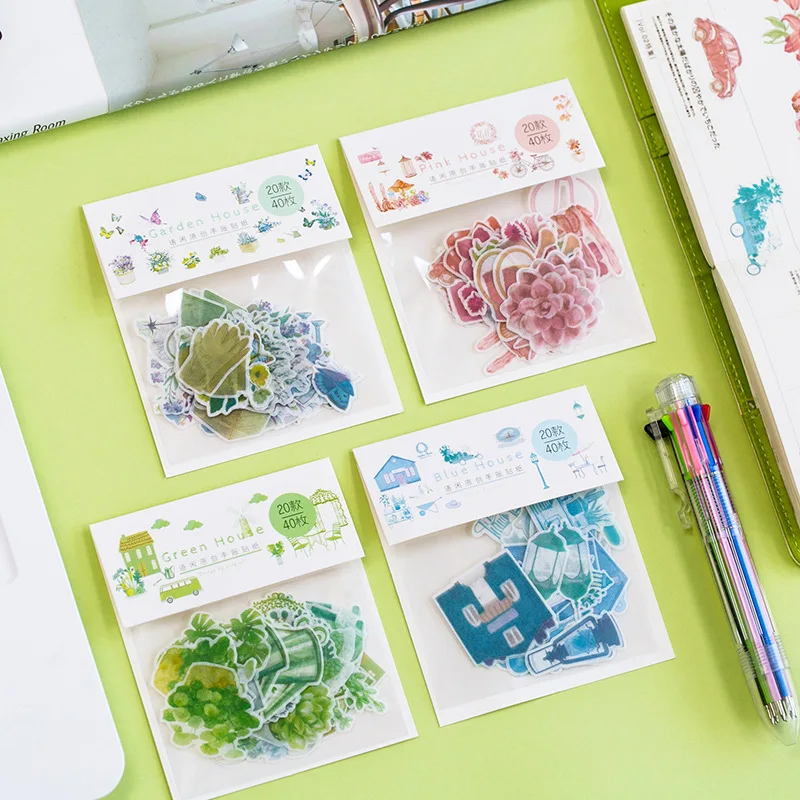 AAGU 40PCS/Pack Green Plant Flower House Sticker Decoration DIY Scrapbooking Sticker Stationery Kawaii Diary Label Sticker
AAGU 40PCS/Pack Green Plant Flower House Sticker Decoration DIY Scrapbooking Sticker Stationery Kawaii Diary Label Sticker
