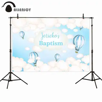 Allenjoy baptism photocall photozone blue hot air balloon clouds personalized baby shower new born photography banner photoshoot
Allenjoy baptism photocall photozone blue hot air balloon clouds personalized baby shower new born photography banner photoshoot