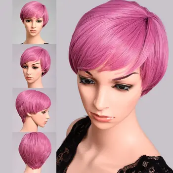 Synthetic Short Straight African American BOB Wigs Women's Silike Grey Black Pink Natural Hair Wigs Heat Resistant Fiber
Synthetic Short Straight African American BOB Wigs Women's Silike Grey Black Pink Natural Hair Wigs Heat Resistant Fiber