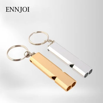 Aluminum Alloy Emergency Survival Whistle Double Tubes Design Whistle for Outdoor Hiking Camping 
Aluminum Alloy Emergency Survival Whistle Double Tubes Design Whistle for Outdoor Hiking Camping