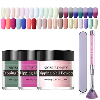 NICOLE DIARY 12pcs Dipping Nail Powder Kits Dip Nail Glitter Powder Luminous Matte Gradient Pigment Dust Sequins
NICOLE DIARY 12pcs Dipping Nail Powder Kits Dip Nail Glitter Powder Luminous Matte Gradient Pigment Dust Sequins
