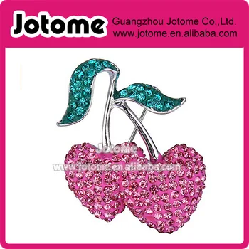 Silver-Tone Pink with Green Austrian Crystal Party Lovely Double Cherry Dual Leaf Brooch Pin
Silver-Tone Pink with Green Austrian Crystal Party Lovely Double Cherry Dual Leaf Brooch Pin
