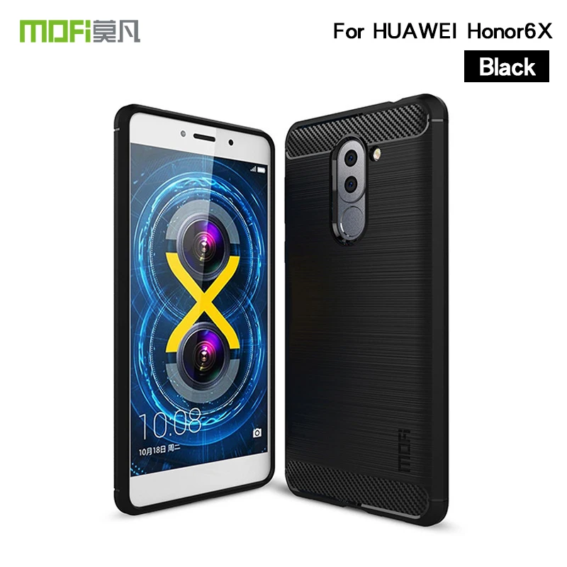 MOFi For huawei honor 6x Case Shockproof Carbon Fiber Soft TPU Anti-Knock Cover Cases For huawei mate 9 lite Capa Coque
MOFi For huawei honor 6x Case Shockproof Carbon Fiber Soft TPU Anti-Knock Cover Cases For huawei mate 9 lite Capa Coque