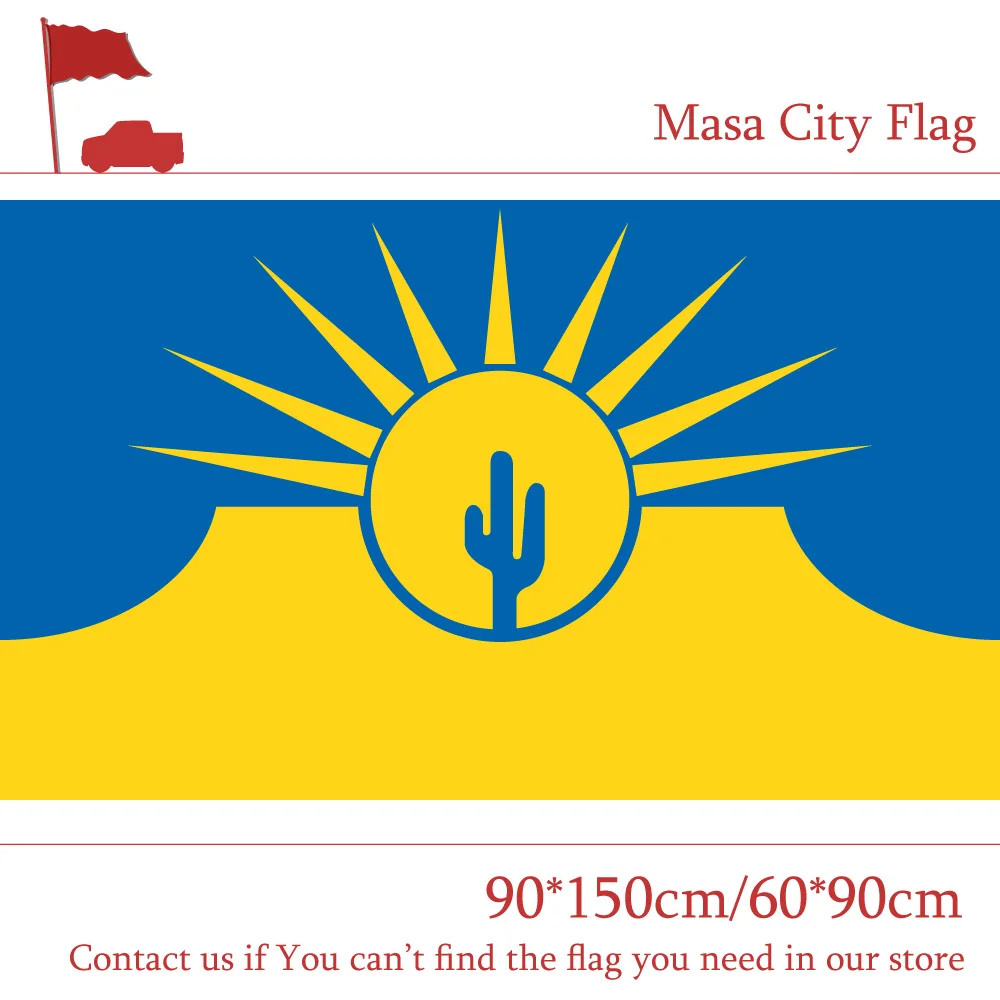 Free shipping Mesa City Flag Arizona Of State 90*150cm 60*90cm US 3x5ft Custom High-quality Banners For Campaign Vote
Free shipping Mesa City Flag Arizona Of State 90*150cm 60*90cm US 3x5ft Custom High-quality Banners For Campaign Vote