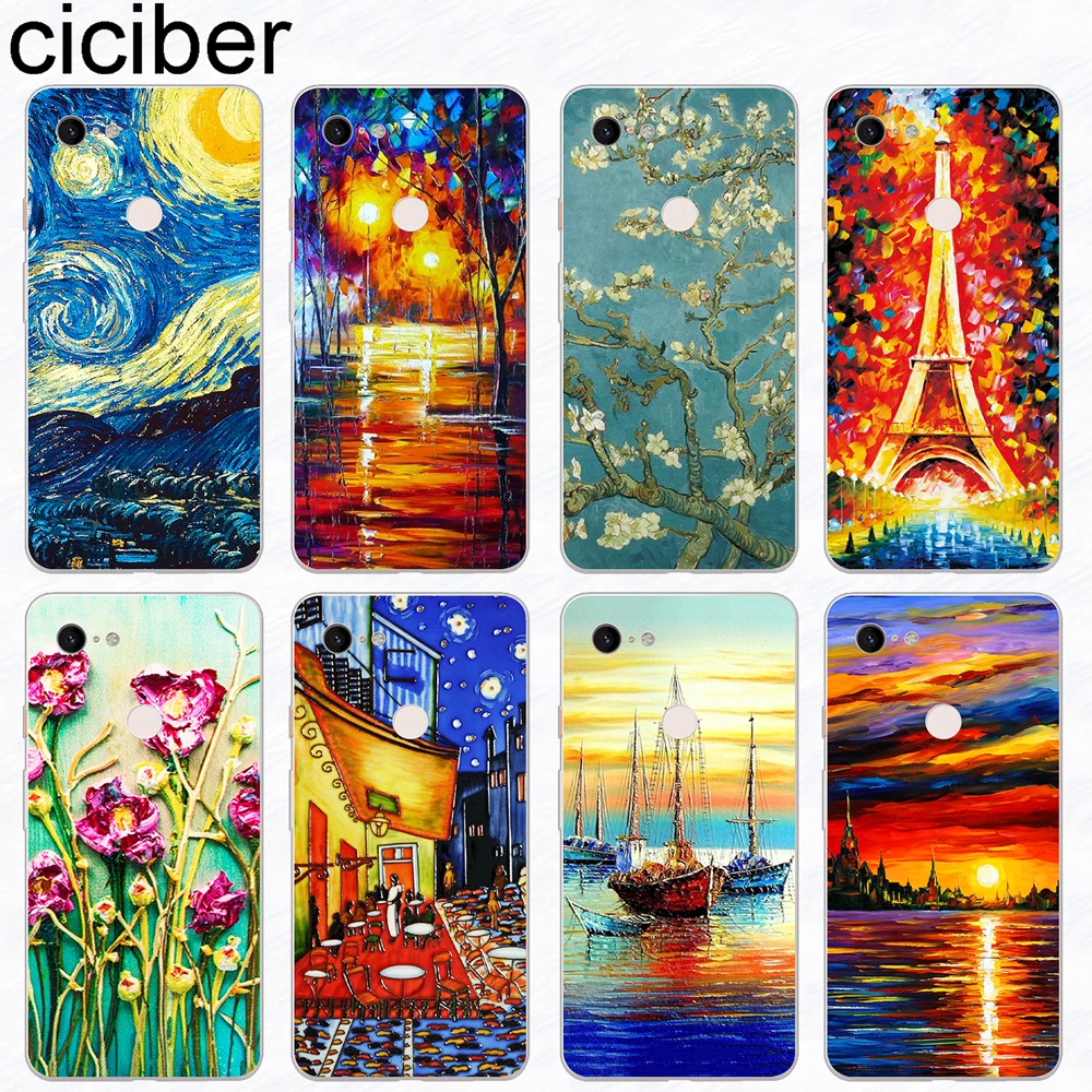 ciciber Van Gogh Starry Sky Painting Phone Case Funda for Google Pixel 3 2 XL Soft Silicone Cover for Google Pixel 3XL 2XL Coque
ciciber Van Gogh Starry Sky Painting Phone Case Funda for Google Pixel 3 2 XL Soft Silicone Cover for Google Pixel 3XL 2XL Coque