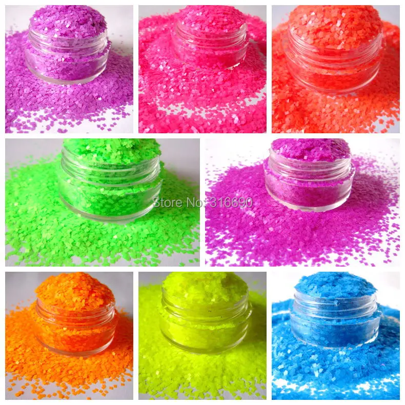 Neon Colors Solvent Resistant Glitter nail art decorations glitter for DIY nail polish
Neon Colors Solvent Resistant Glitter nail art decorations glitter for DIY nail polish