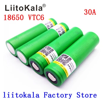 Liitokala 18650 VTC6 3.7V 3000mAh rechargeable Li-ion battery 18650 US18650VTC6 30A Toys flashlight tools
Liitokala 18650 VTC6 3.7V 3000mAh rechargeable Li-ion battery 18650 US18650VTC6 30A Toys flashlight tools