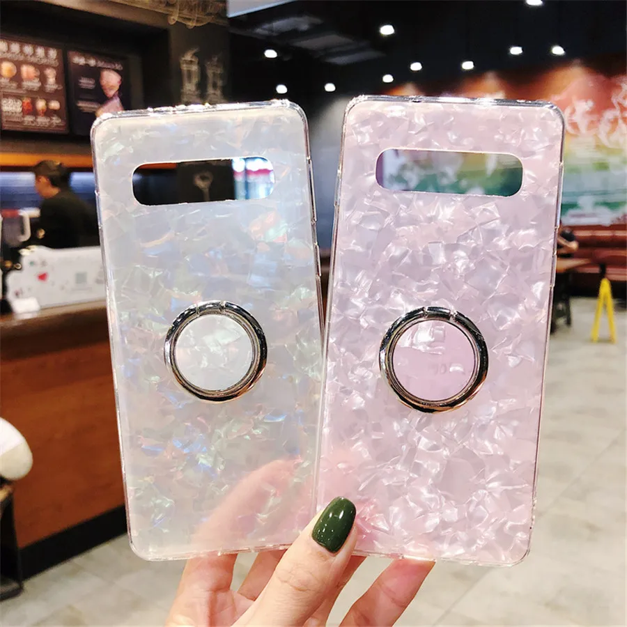 Luxury Bling Glitter Dream Shell Ring Grip Stand Holder Silicone Phone Case For Samsung Galaxy S10 Plus S7 S8 S9 Plus Note 8 9
Luxury Bling Glitter Dream Shell Ring Grip Stand Holder Silicone Phone Case For Samsung Galaxy S10 Plus S7 S8 S9 Plus Note 8 9
