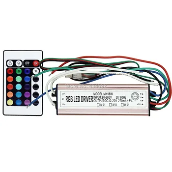 Free Shipping IP67 Waterproof 20W RGB LED Driver DC12-22V AC90-265V + 24 Key Remote Control For 20W RGB LED Night Light Lamp
Free Shipping IP67 Waterproof 20W RGB LED Driver DC12-22V AC90-265V + 24 Key Remote Control For 20W RGB LED Night Light Lamp