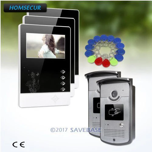 HOMSECUR 2v3 Color IP54 4.3inch Video Door Entry Call System with Quality Night-Vision with Color Images
HOMSECUR 2v3 Color IP54 4.3inch Video Door Entry Call System with Quality Night-Vision with Color Images