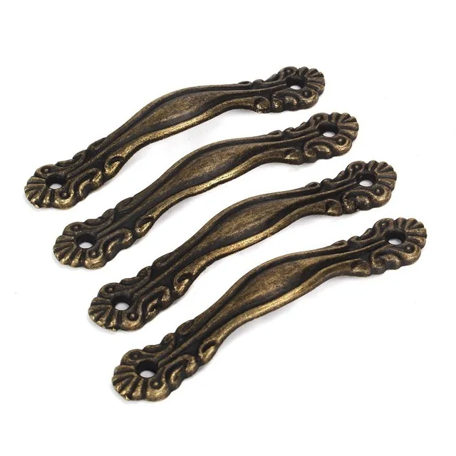 4Pcs Vintage European Bronze Antique Pull Handles Knobs For Drawer Cabinet S Size 
4Pcs Vintage European Bronze Antique Pull Handles Knobs For Drawer Cabinet S Size