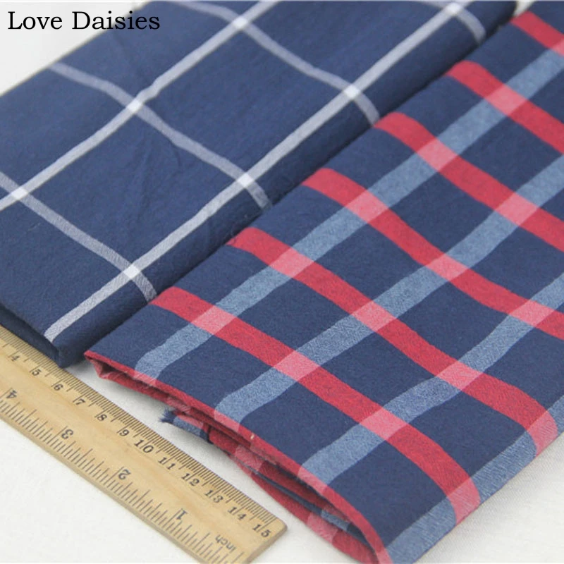 100% Cotton Textile Washed RED BLUE Big Lattice Check Crepe Fabrics for DIY Summer Handwork apparel dress home decor tissue
100% Cotton Textile Washed RED BLUE Big Lattice Check Crepe Fabrics for DIY Summer Handwork apparel dress home decor tissue
