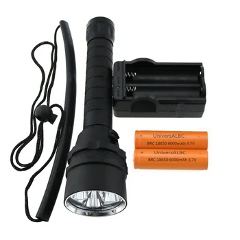 8000 Lumens Waterproof Led Diving flashlight 5x CREE XM-L2 Underwater 100m LED Dive Lamp Torch + 2x18650 battery+charger
8000 Lumens Waterproof Led Diving flashlight 5x CREE XM-L2 Underwater 100m LED Dive Lamp Torch + 2x18650 battery+charger