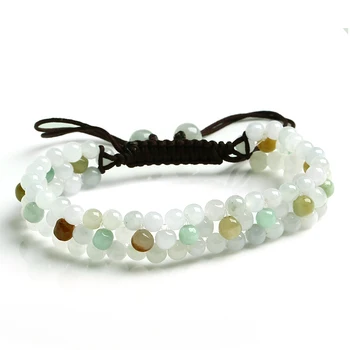 Natural Jade Beads 4mm home - ock woven Bracelet female fine jewelry bead jade bracelet
Natural Jade Beads 4mm home - ock woven Bracelet female fine jewelry bead jade bracelet