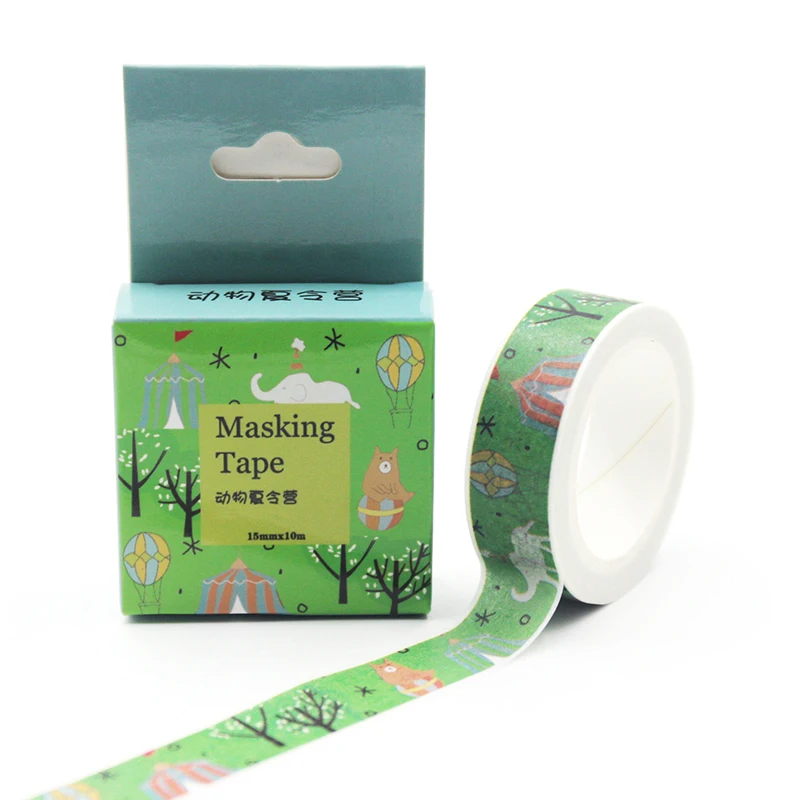 1PCS 15mm*10m Animals Summer Camp Decorative Washi Tape DIY Scrapbooking Masking Tape School Office Supply Escolar Papelaria
1PCS 15mm*10m Animals Summer Camp Decorative Washi Tape DIY Scrapbooking Masking Tape School Office Supply Escolar Papelaria