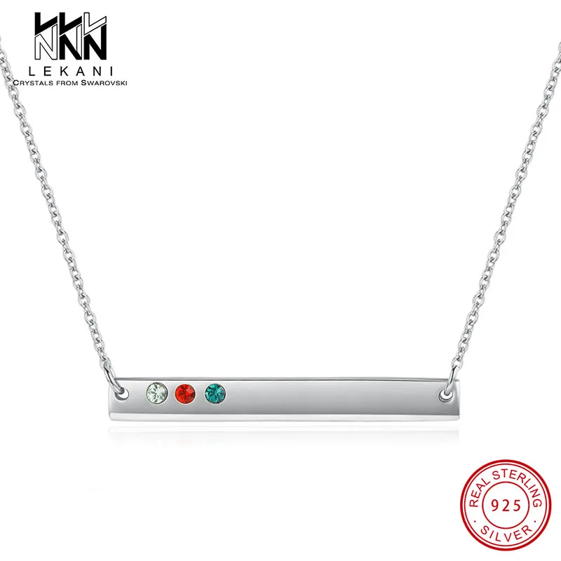 925 Sterling Silver Strip Necklace Colorful Crystal Form Swarovski Choker For Women Anniversary Fine Jewelry Simple Design Gifts
925 Sterling Silver Strip Necklace Colorful Crystal Form Swarovski Choker For Women Anniversary Fine Jewelry Simple Design Gifts