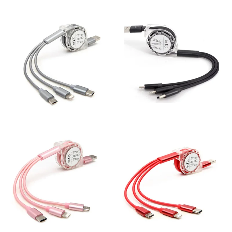 3 in 1 Retractable Cable Micro USB Type C For xiaomi mi 9 8 cc9 9t cc9e redmi note 7 6 5 play oneplus 7 6 samsung A50 M30 S10 S9
3 in 1 Retractable Cable Micro USB Type C For xiaomi mi 9 8 cc9 9t cc9e redmi note 7 6 5 play oneplus 7 6 samsung A50 M30 S10 S9