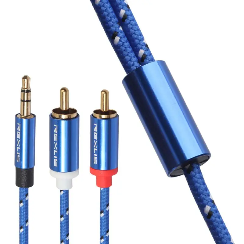 0.5M-15M 3.5mm to 2RCA Audio Cable AUX RCA Jack DJ Amplifiers Subwoofer Home Theater Mixer DVD
0.5M-15M 3.5mm to 2RCA Audio Cable AUX RCA Jack DJ Amplifiers Subwoofer Home Theater Mixer DVD