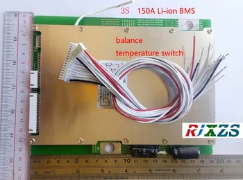 3S 150A lipo lithium Polymer BMS/PCM/PCB battery protection board for 3 Packs 18650 Li-ion Battery Cell w/ Balance
3S 150A lipo lithium Polymer BMS/PCM/PCB battery protection board for 3 Packs 18650 Li-ion Battery Cell w/ Balance